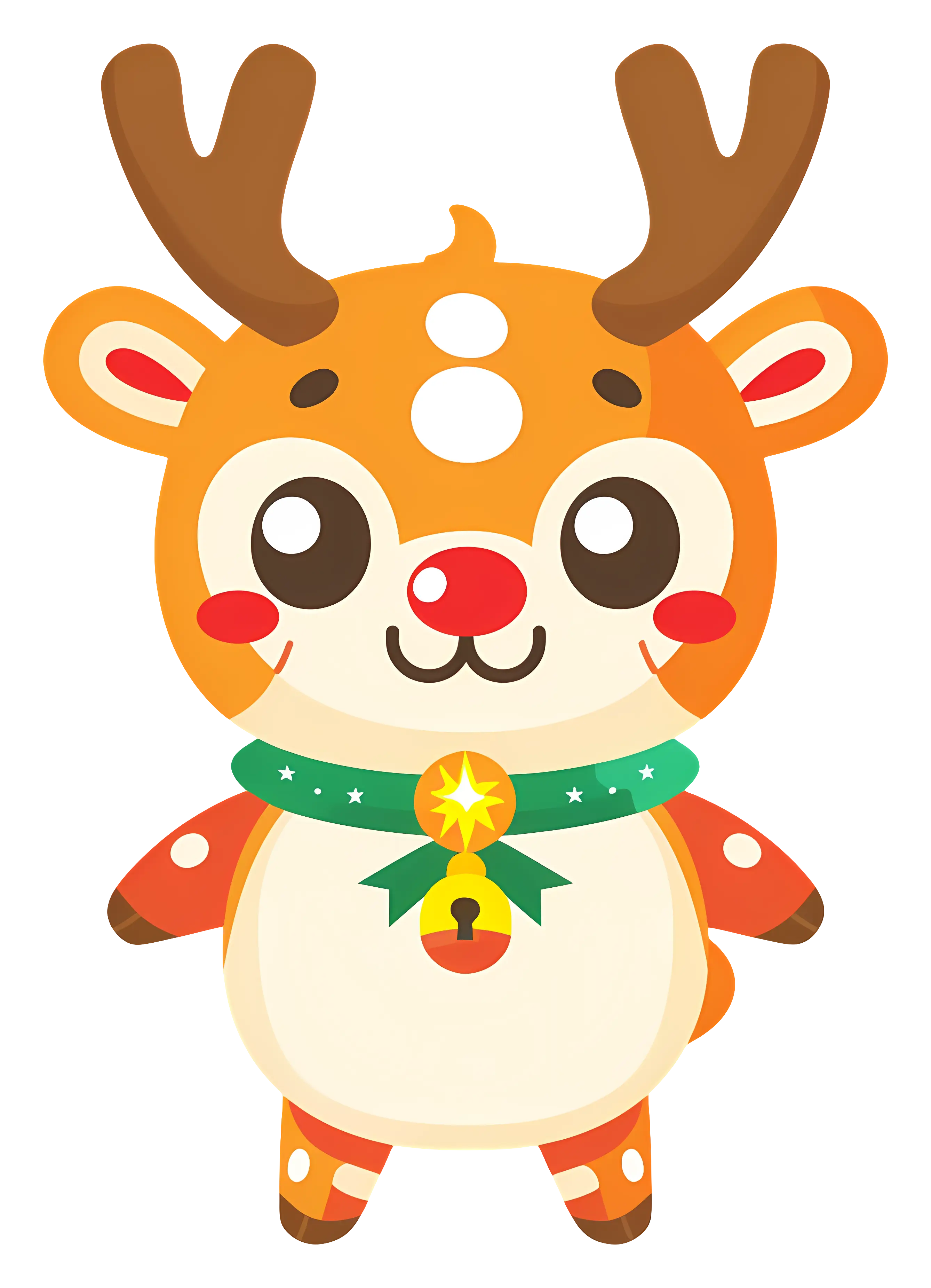 Charming Cartoon Reindeer for Christmas