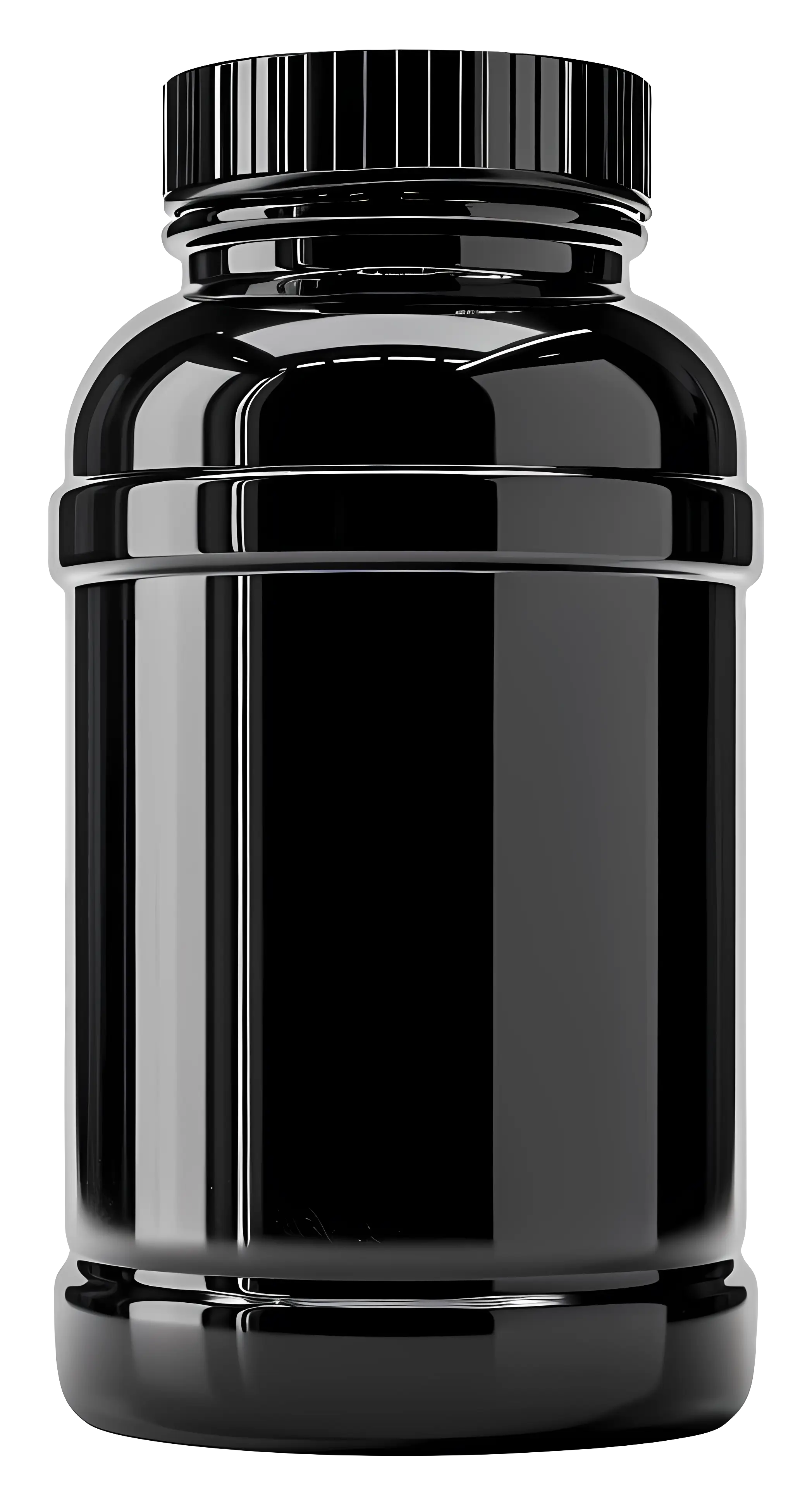 Black Plastic Bottle for Functional and Minimalist Use