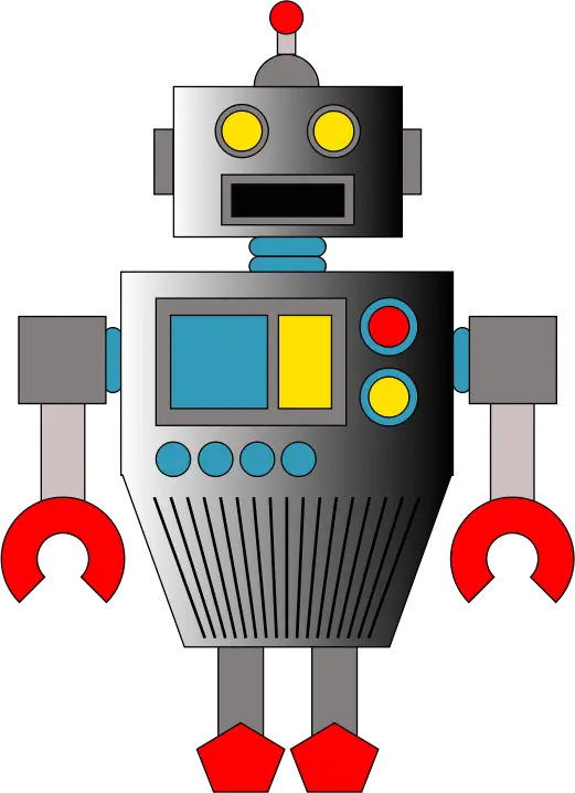 Retro Robot Cartoon Illustration