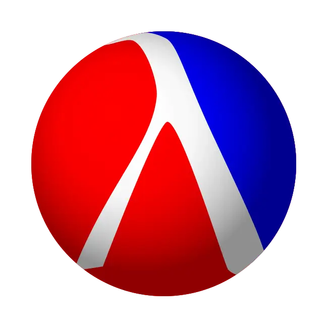 Red and Blue Lambda Logo