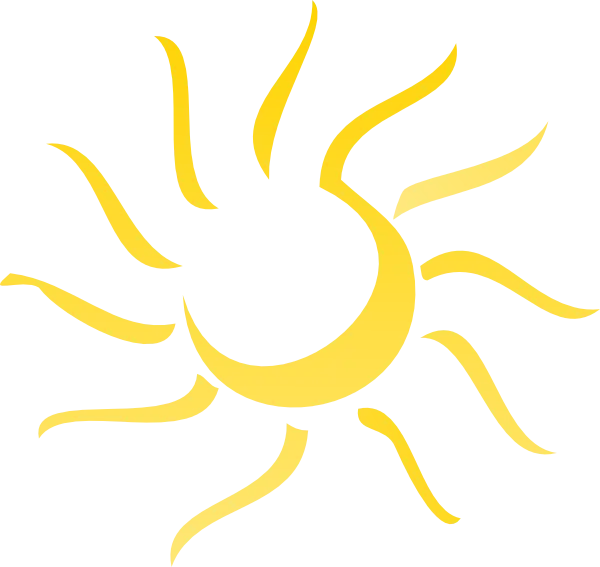 Minimal Solar Crescent-Inspired Sun