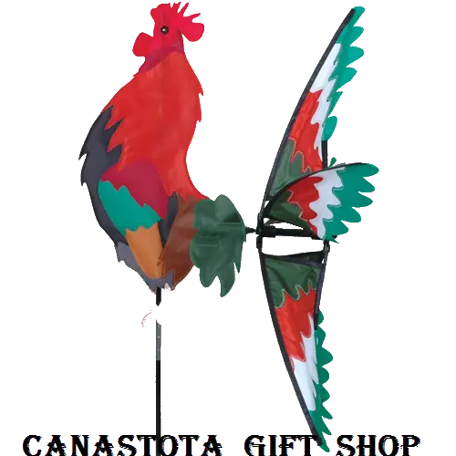 Colorful Rooster Wind Spinner