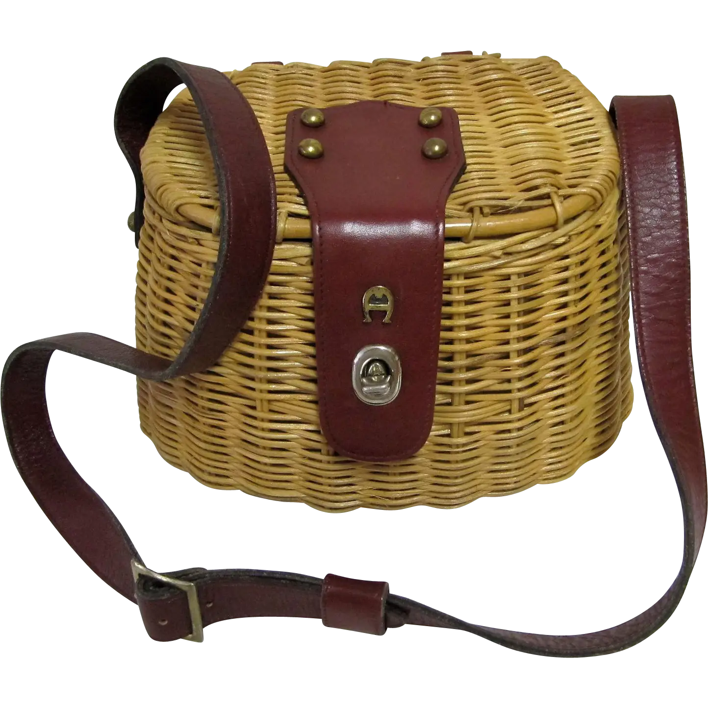 Wicker Bag with Strap