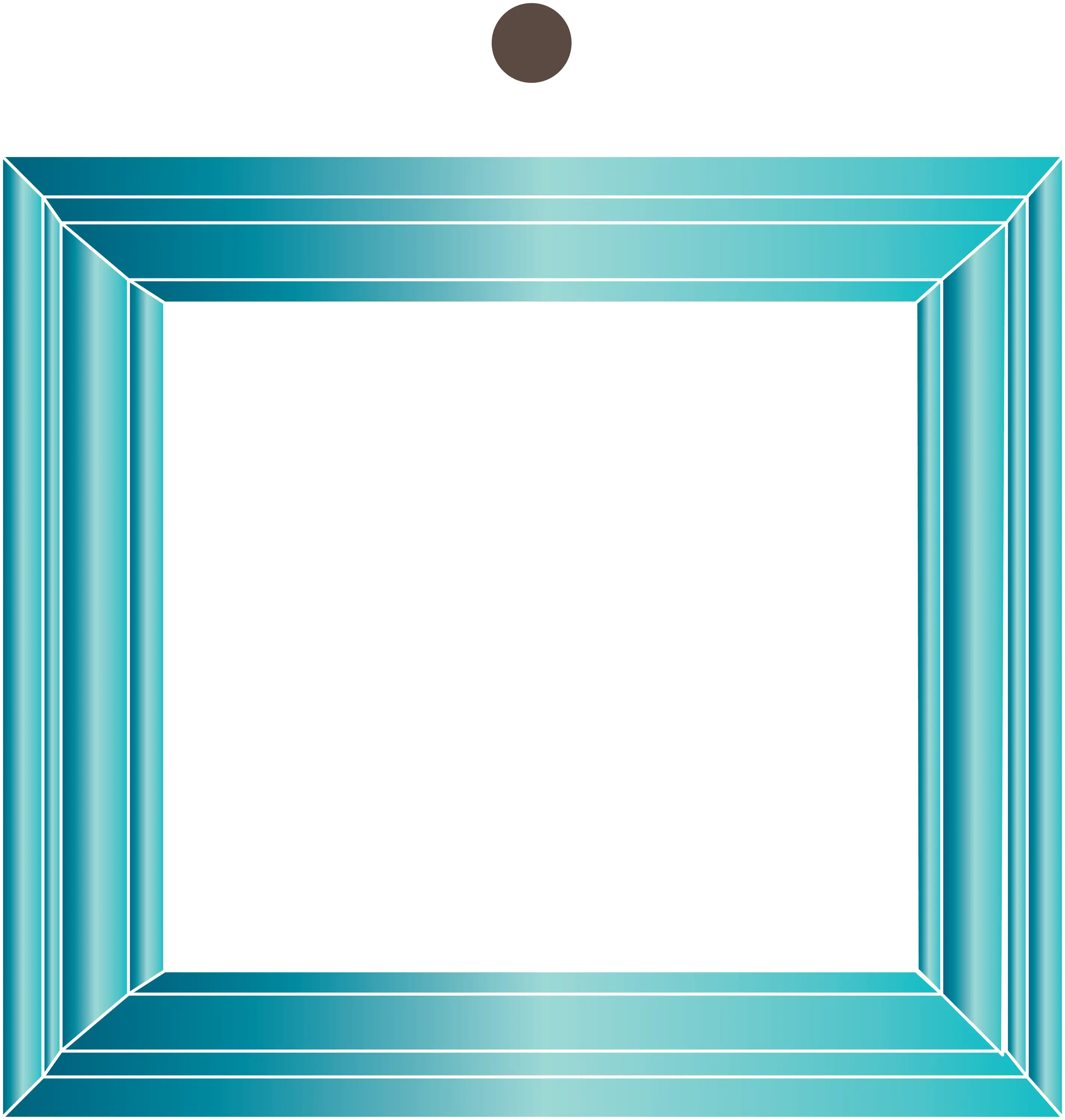 Blue Rectangular Frame Illustration