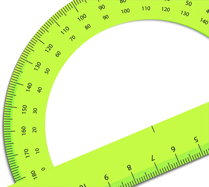 Green Protractor Tool