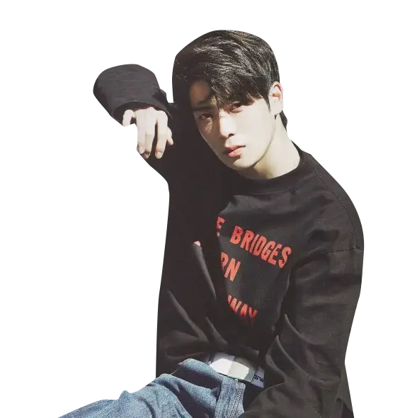 Person in Black Shirt and Jeans