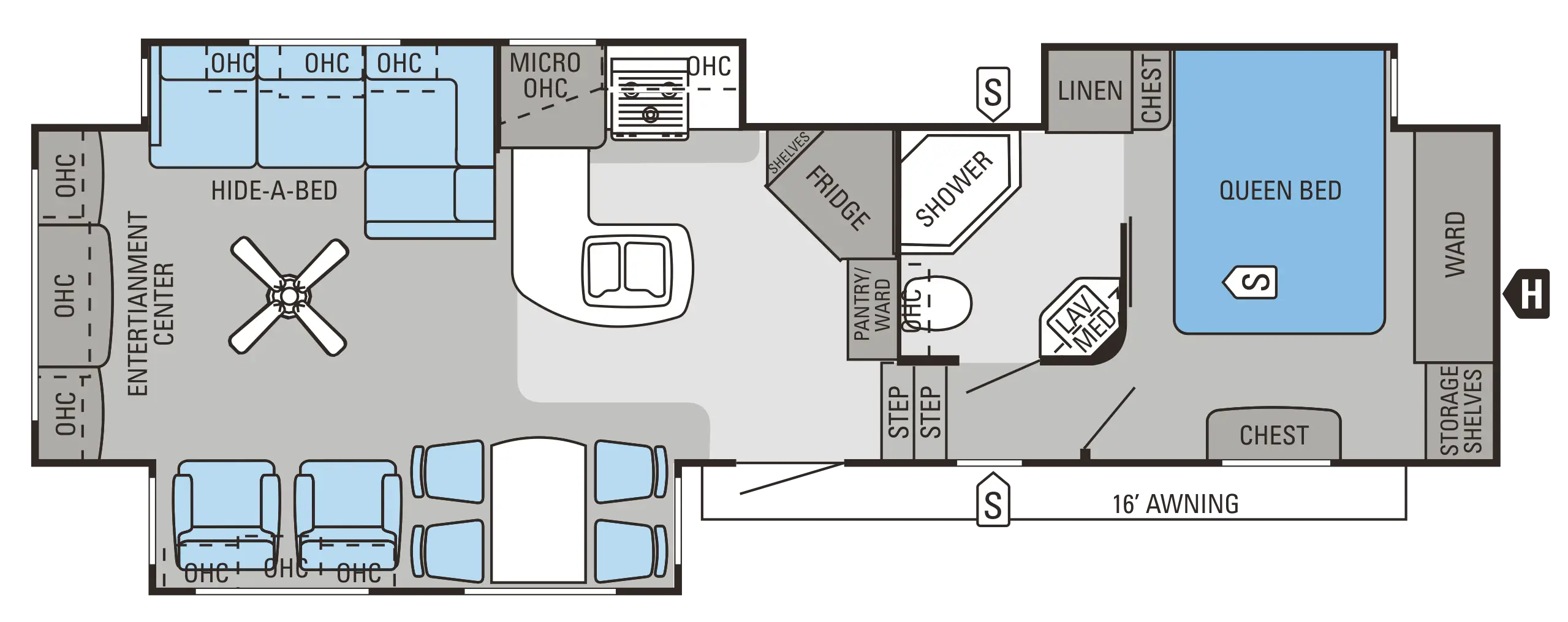 RV Floor Plan Layout