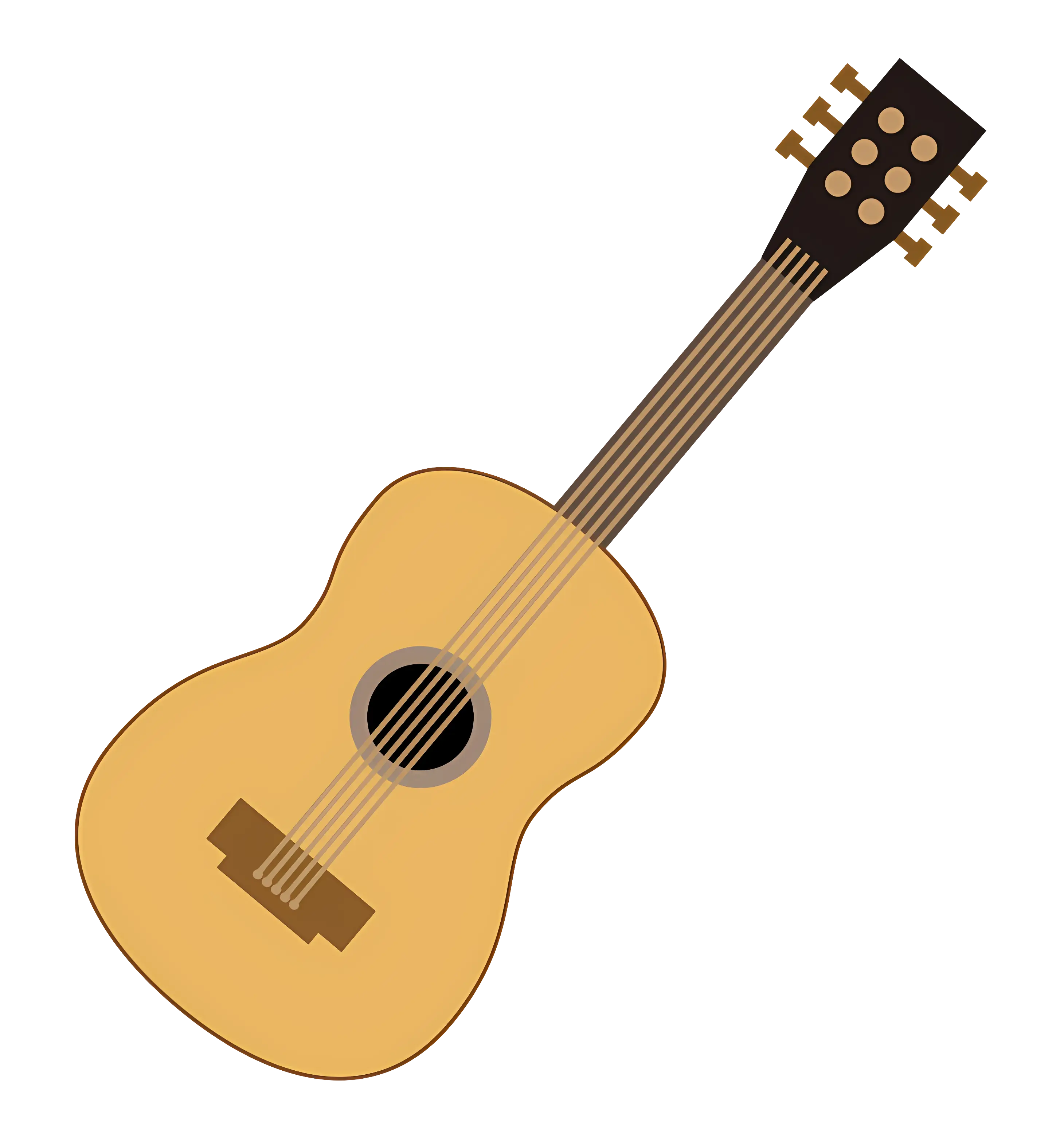 Acoustic Guitar Illustration