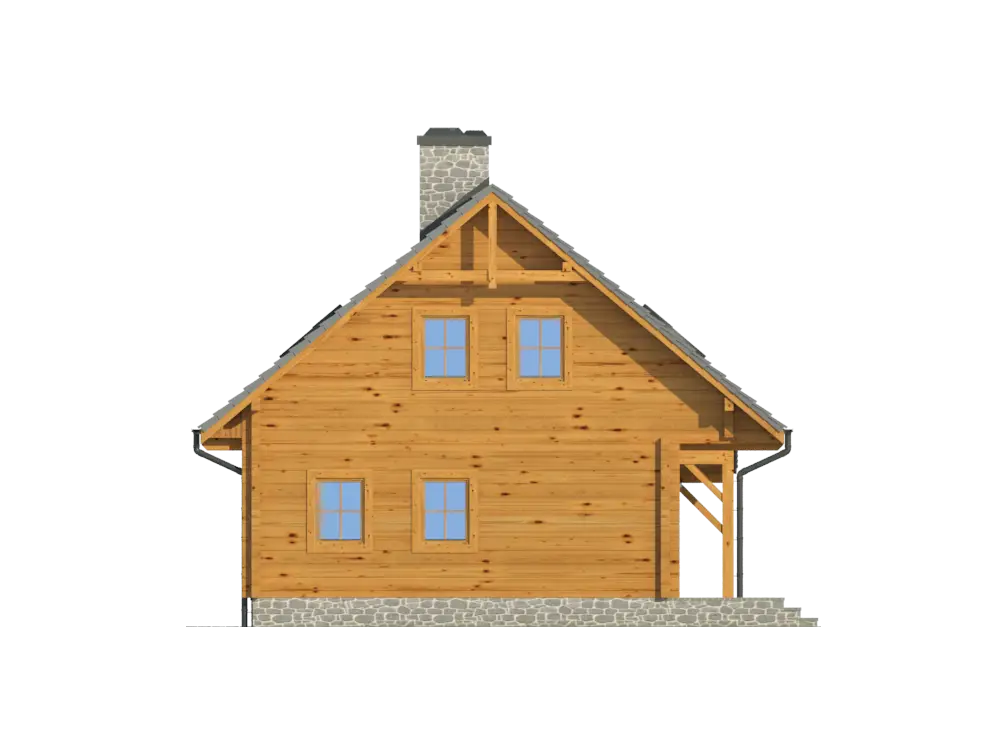 Small Wooden House Illustration