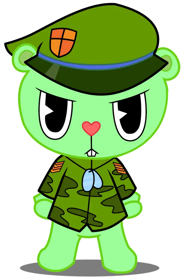 Cute Cartoon Soldier in Uniform