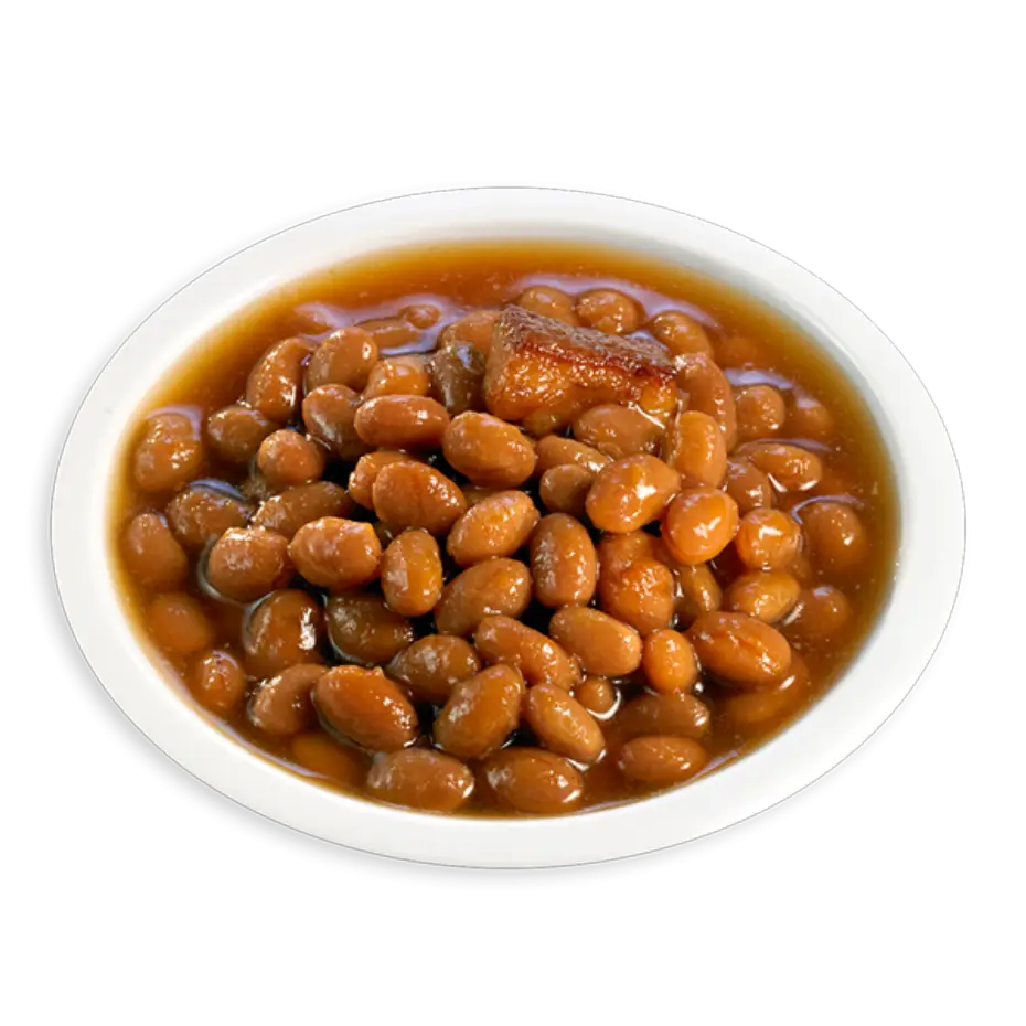 Baked Beans in White Bowl