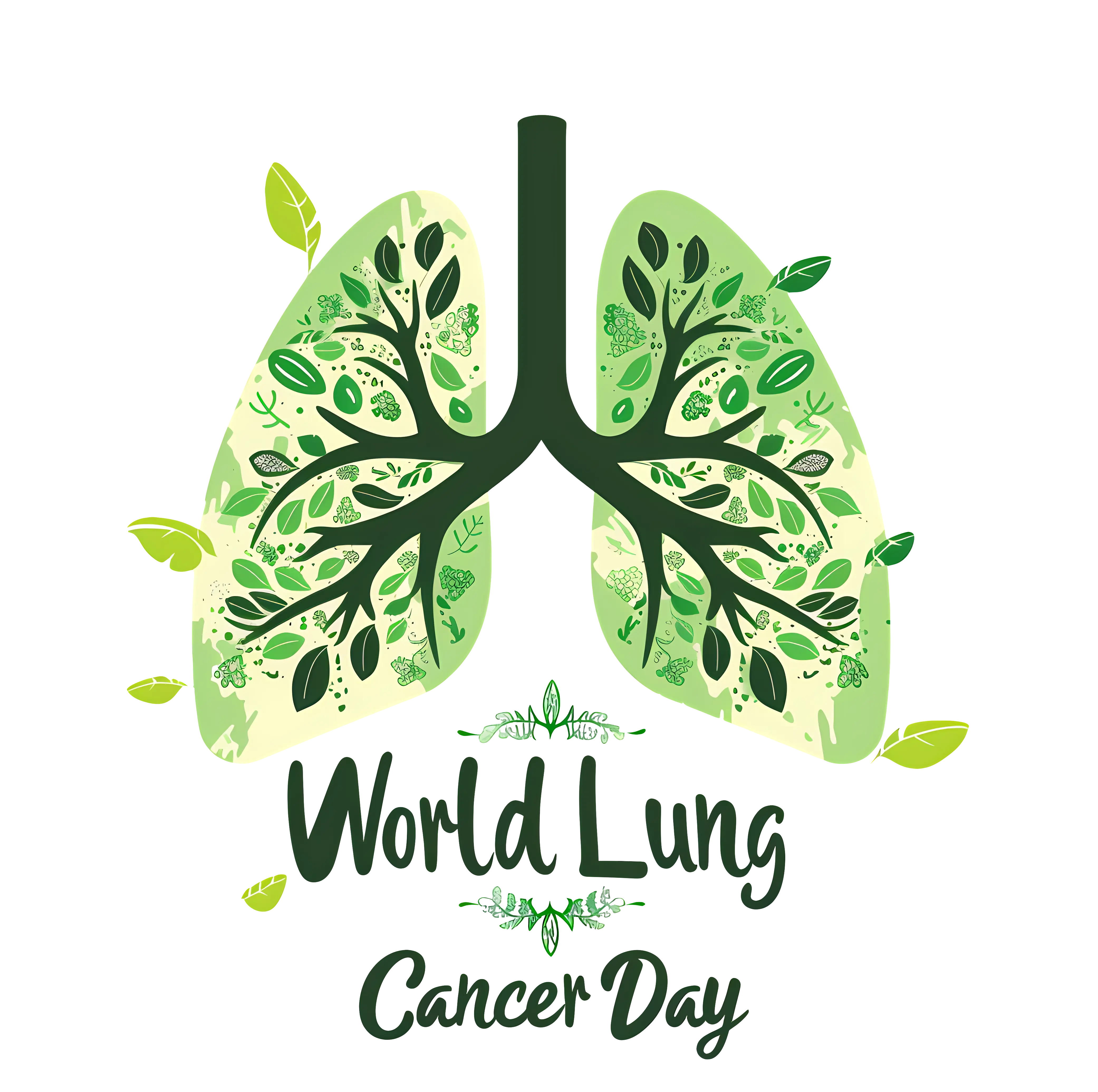 Lungs with Leaves for World Lung Cancer Day