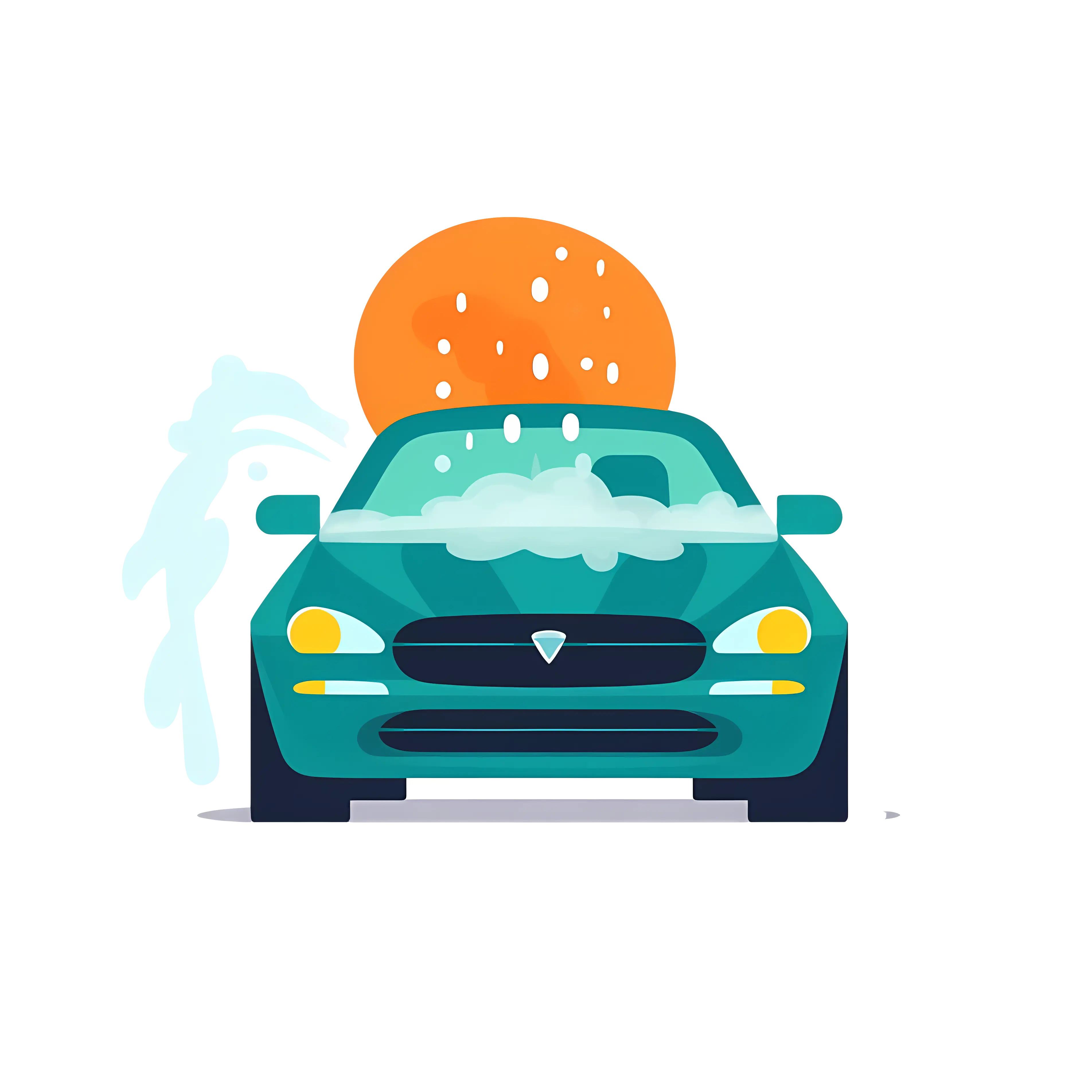 Car Washing with Soap and Water
