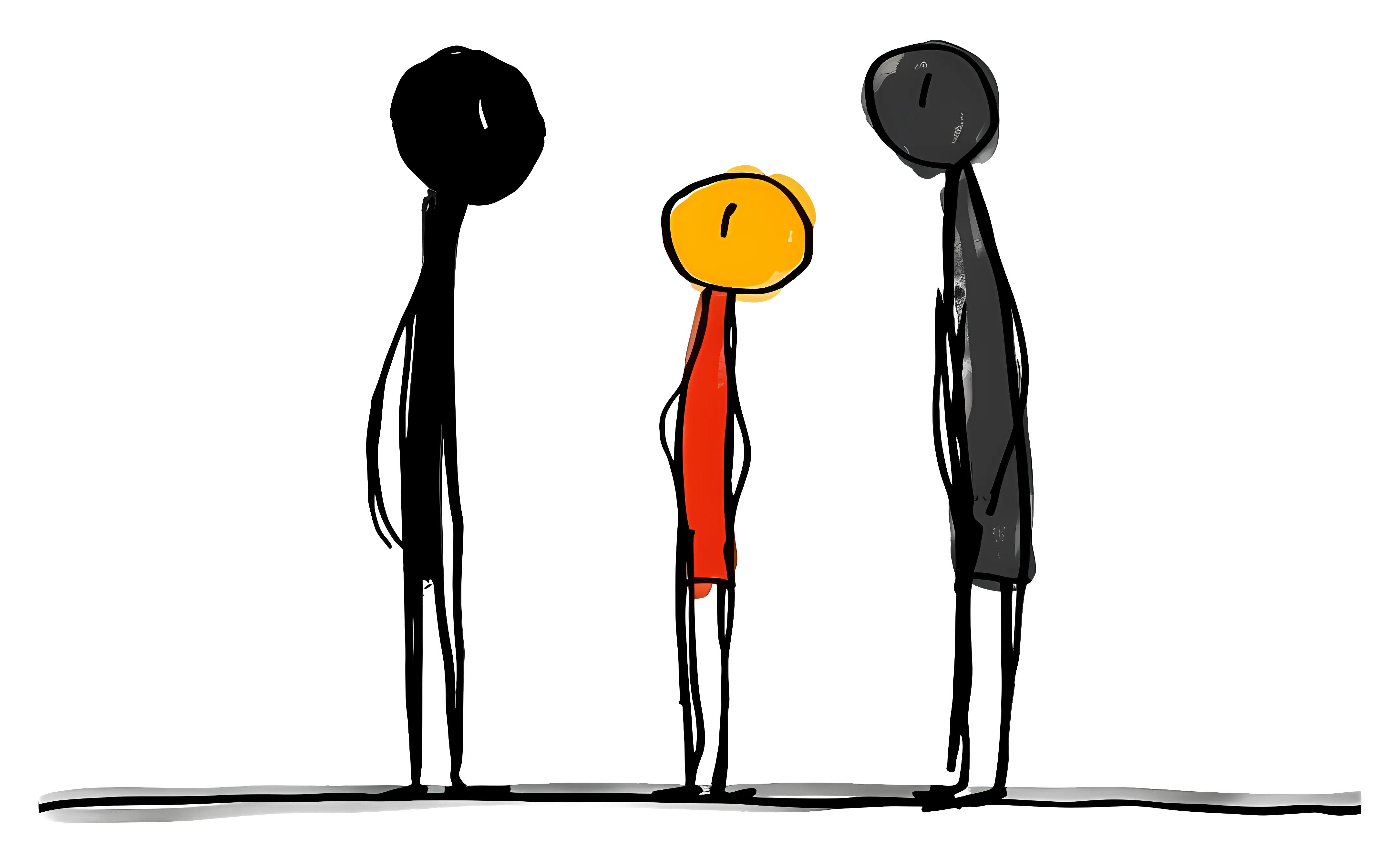 Simple Stick Figures Drawing