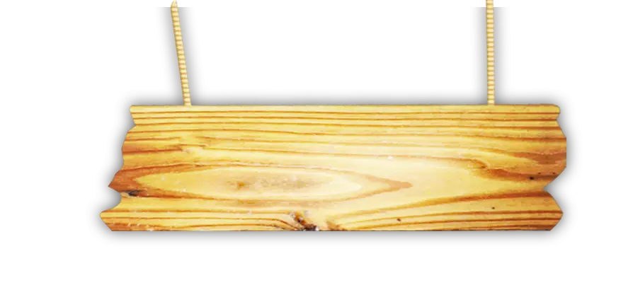 Hanging Wooden Sign