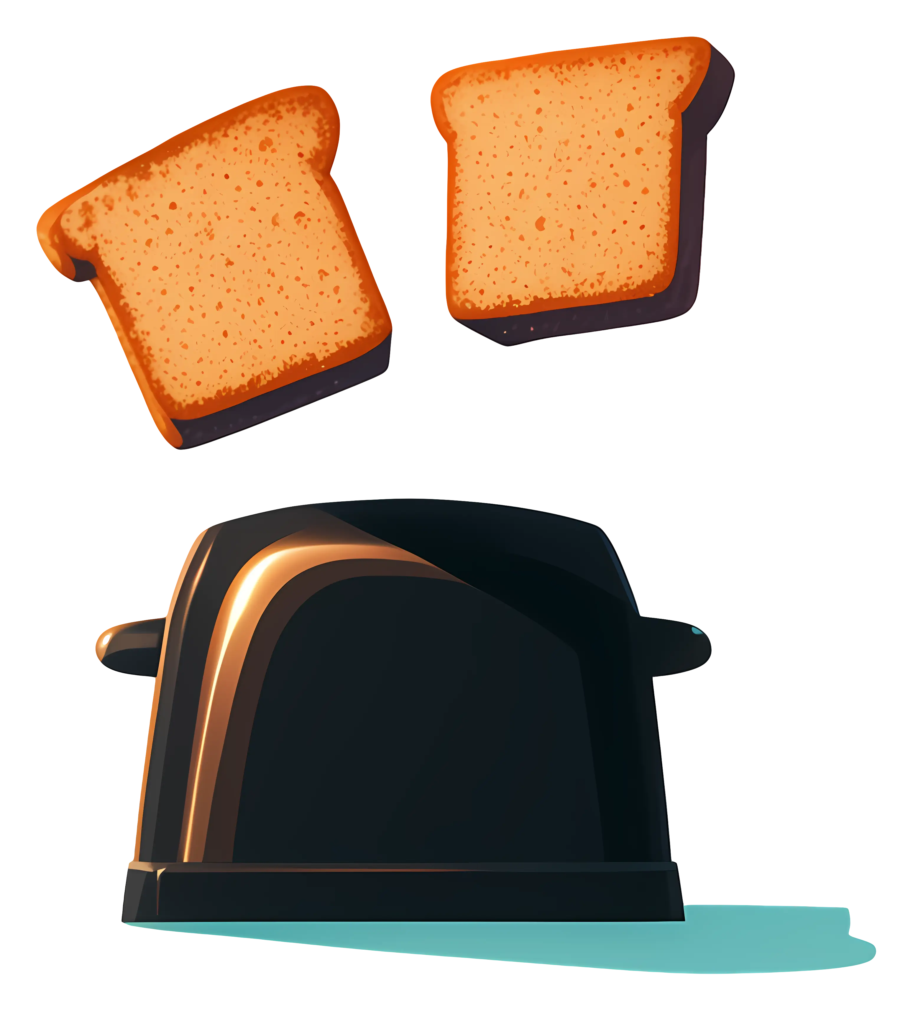 Toaster with Popping Bread