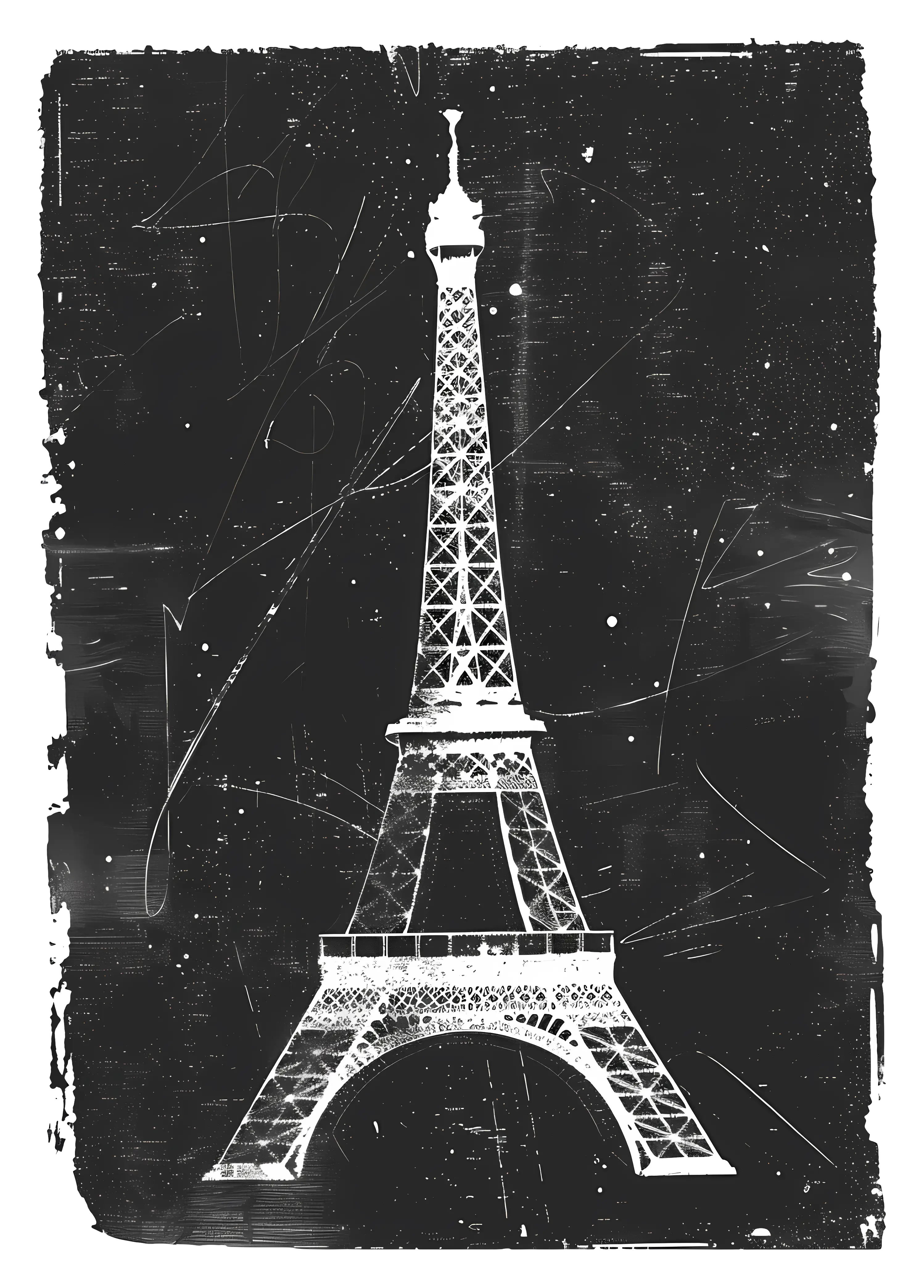Iconic Eiffel Tower Illustration