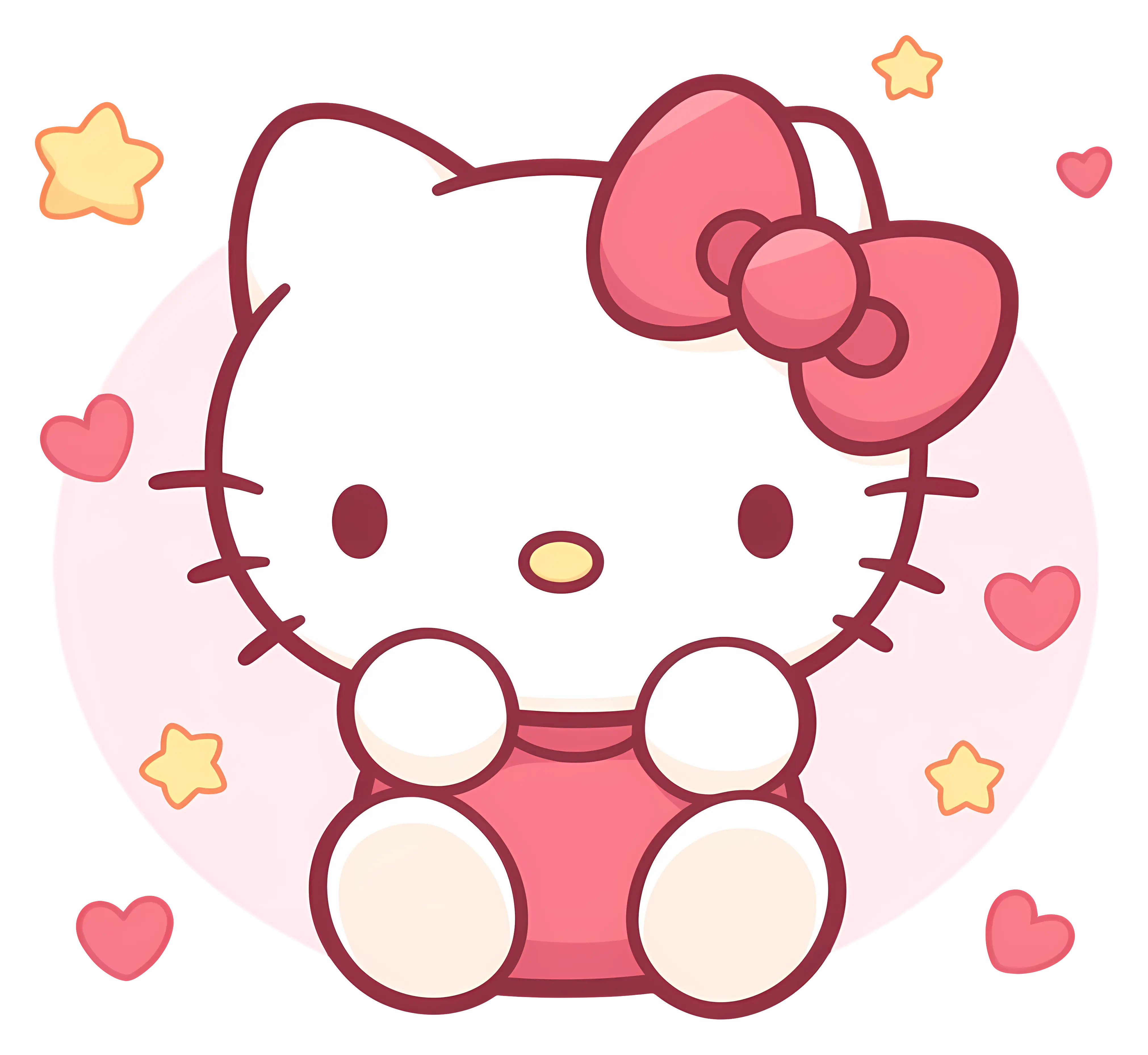 Adorable Hello Kitty Cartoon Design
