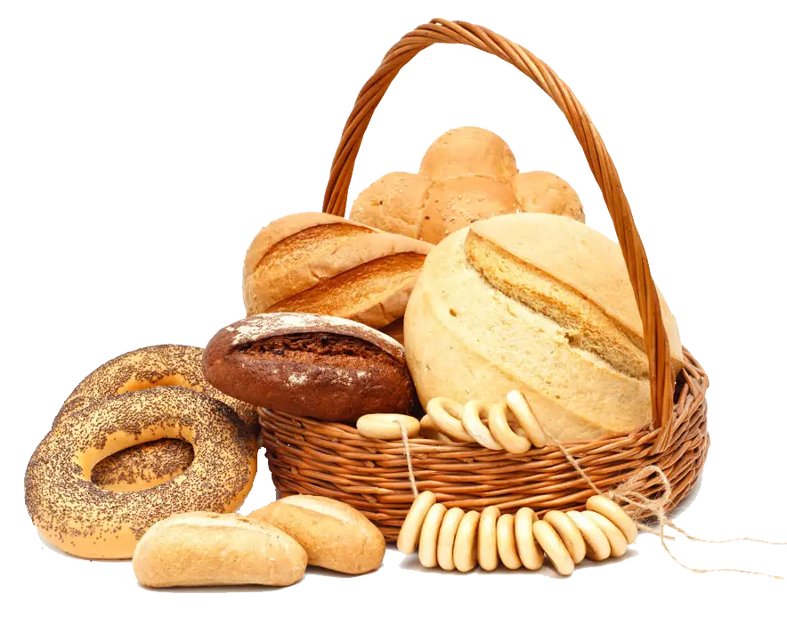 Basket of Fresh Bread from Bakery