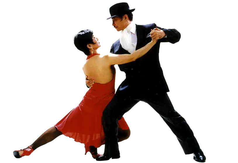 Elegant Tango Dancing Couple