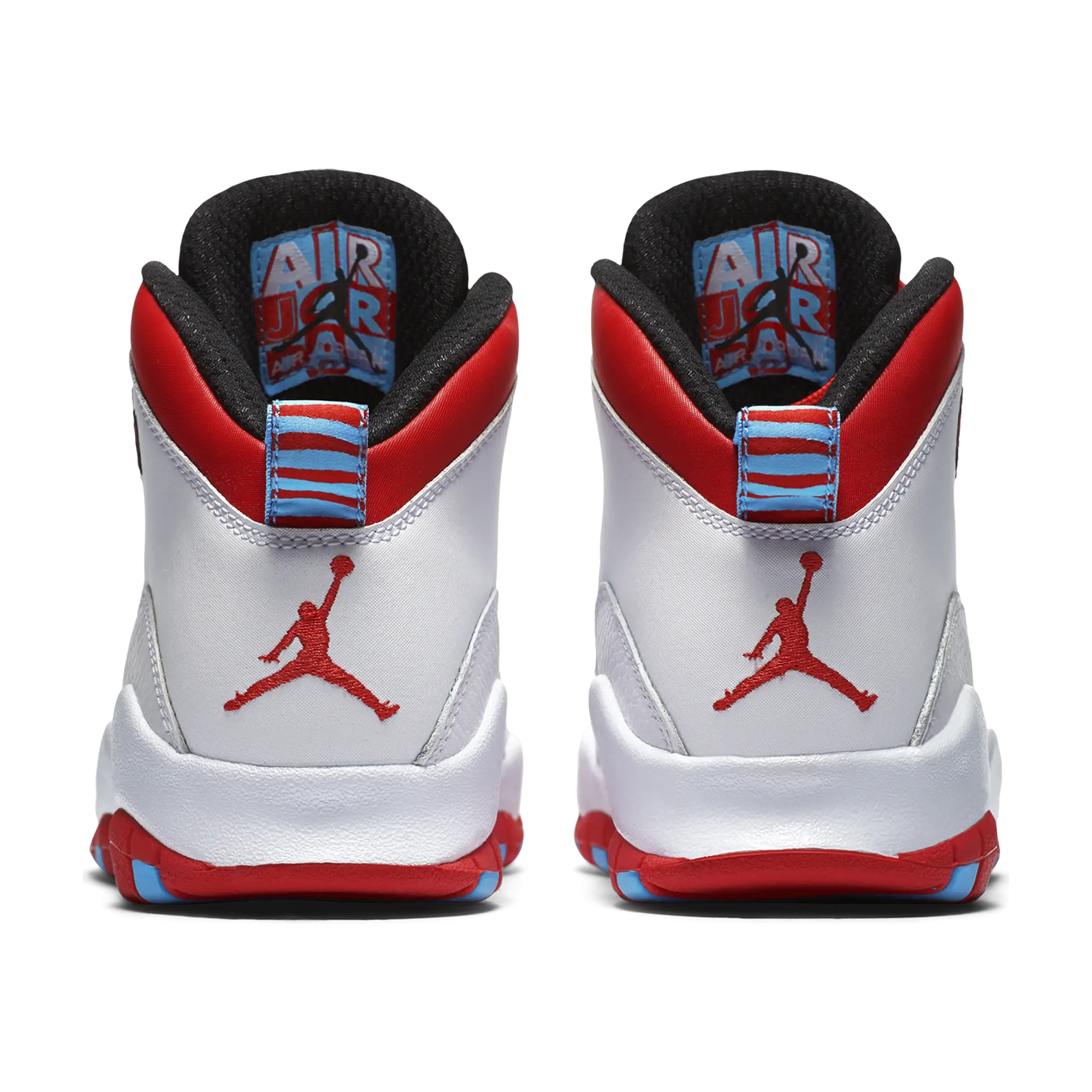 Stylish White and Red Sports Shoes