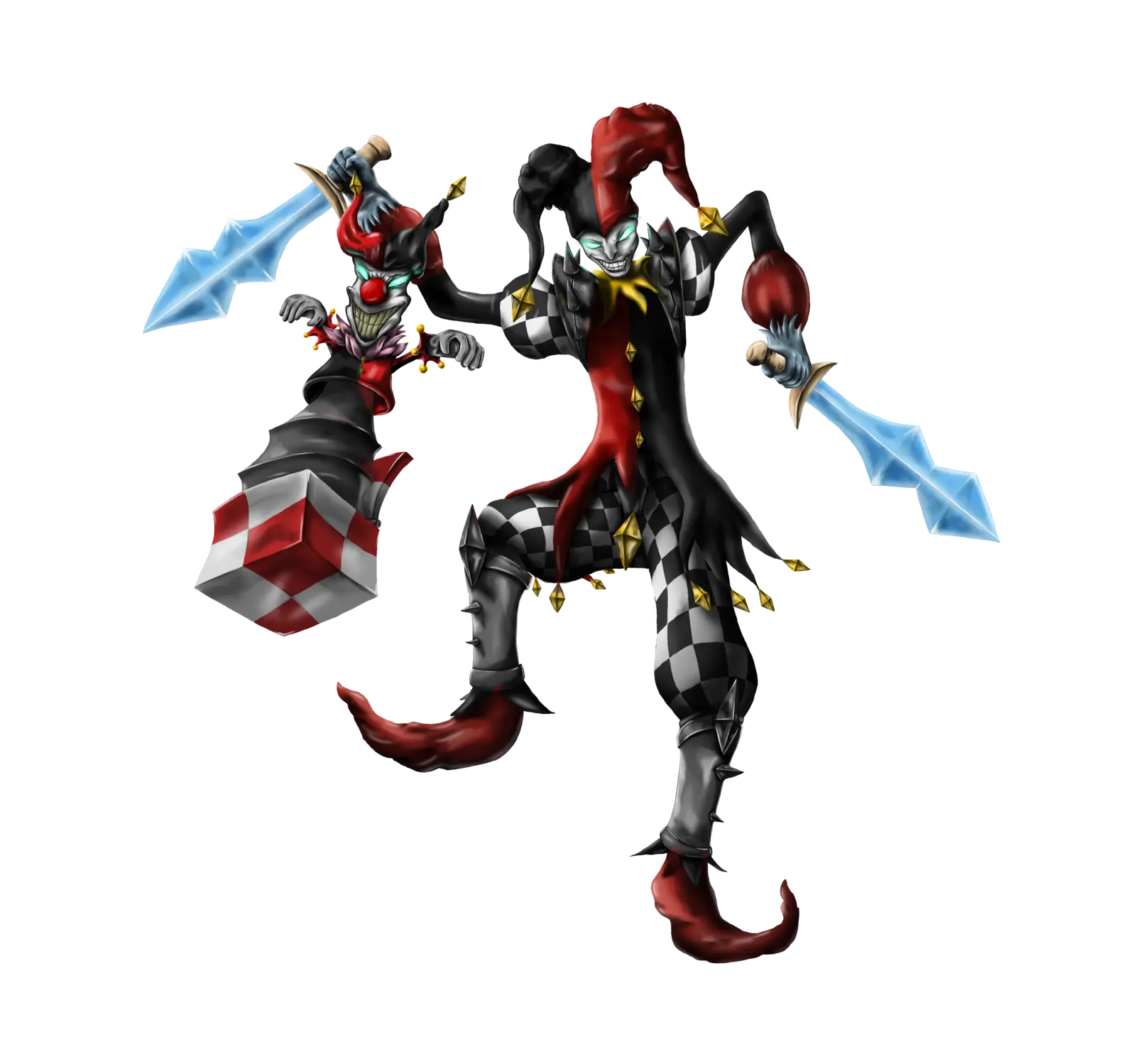 Fantasy Jester with Swords