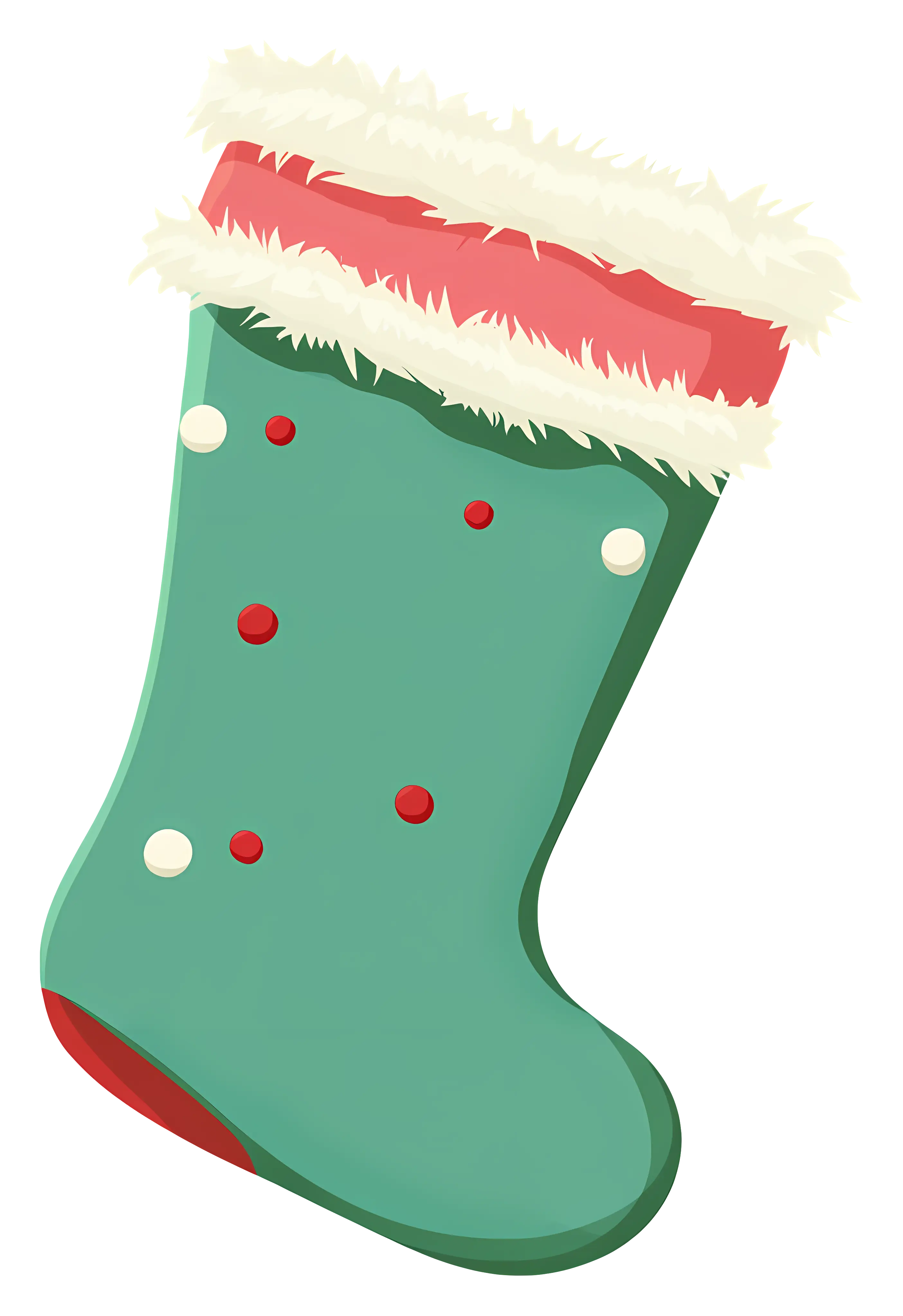 Festive Christmas Stocking with Decorations