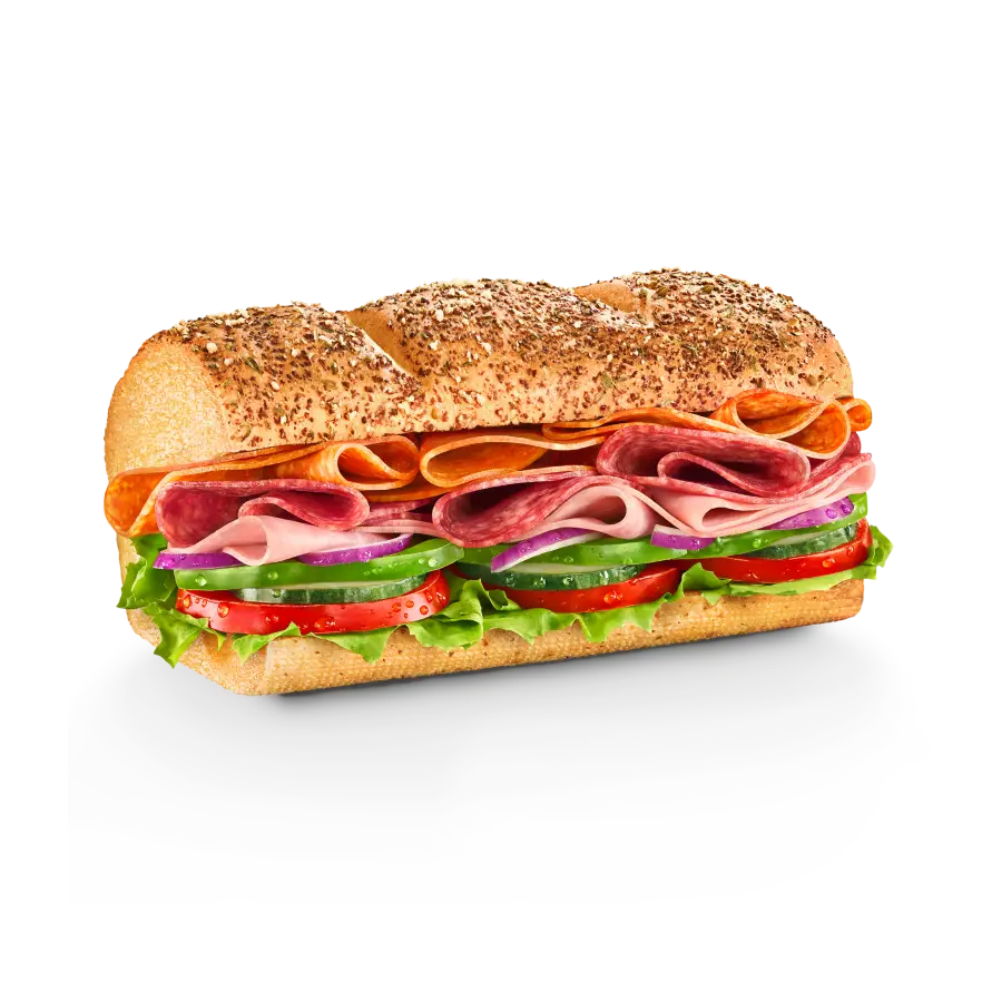 Delicious Submarine Sandwich with Layers