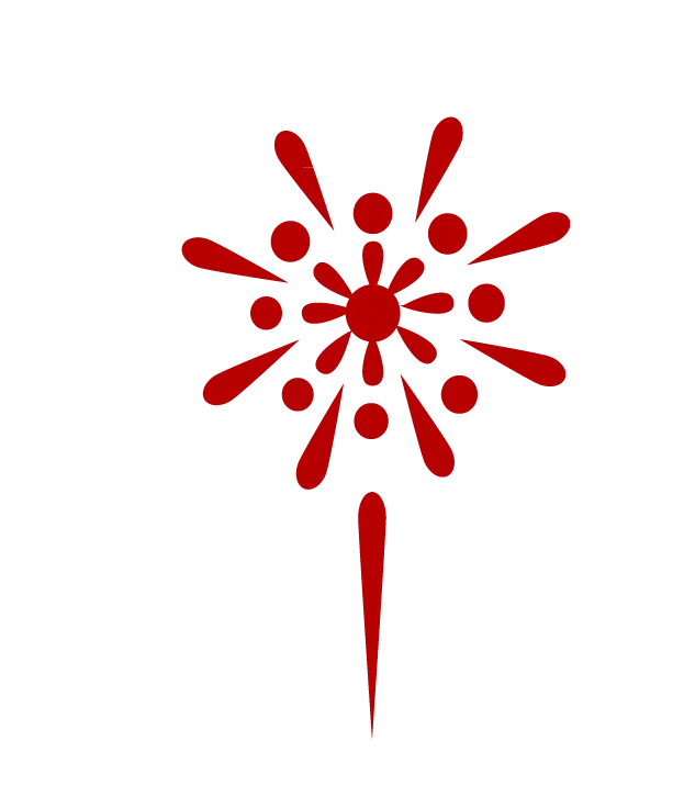 Red Firework Illustration