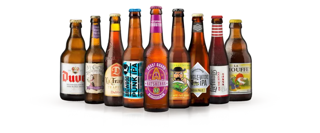 Assorted Beer Bottles Collection