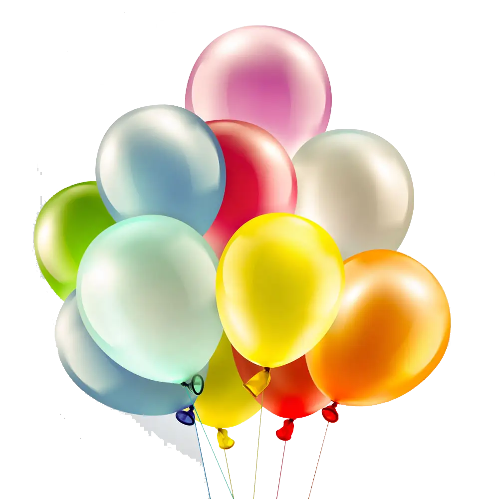 Colorful Helium Balloons for Celebrations