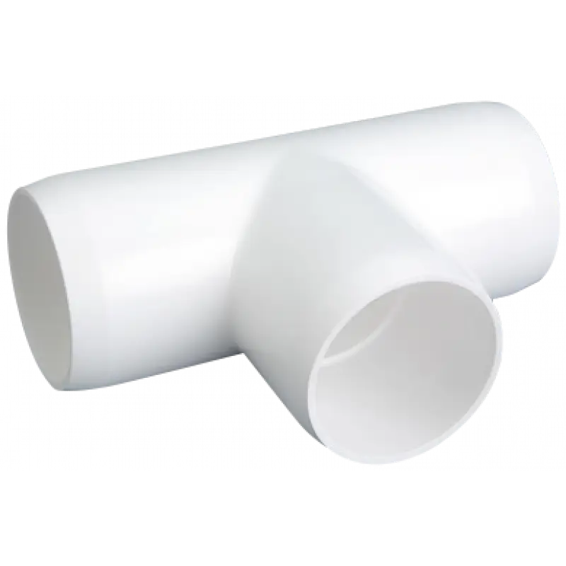 White PVC T-Joint Pipe Connector