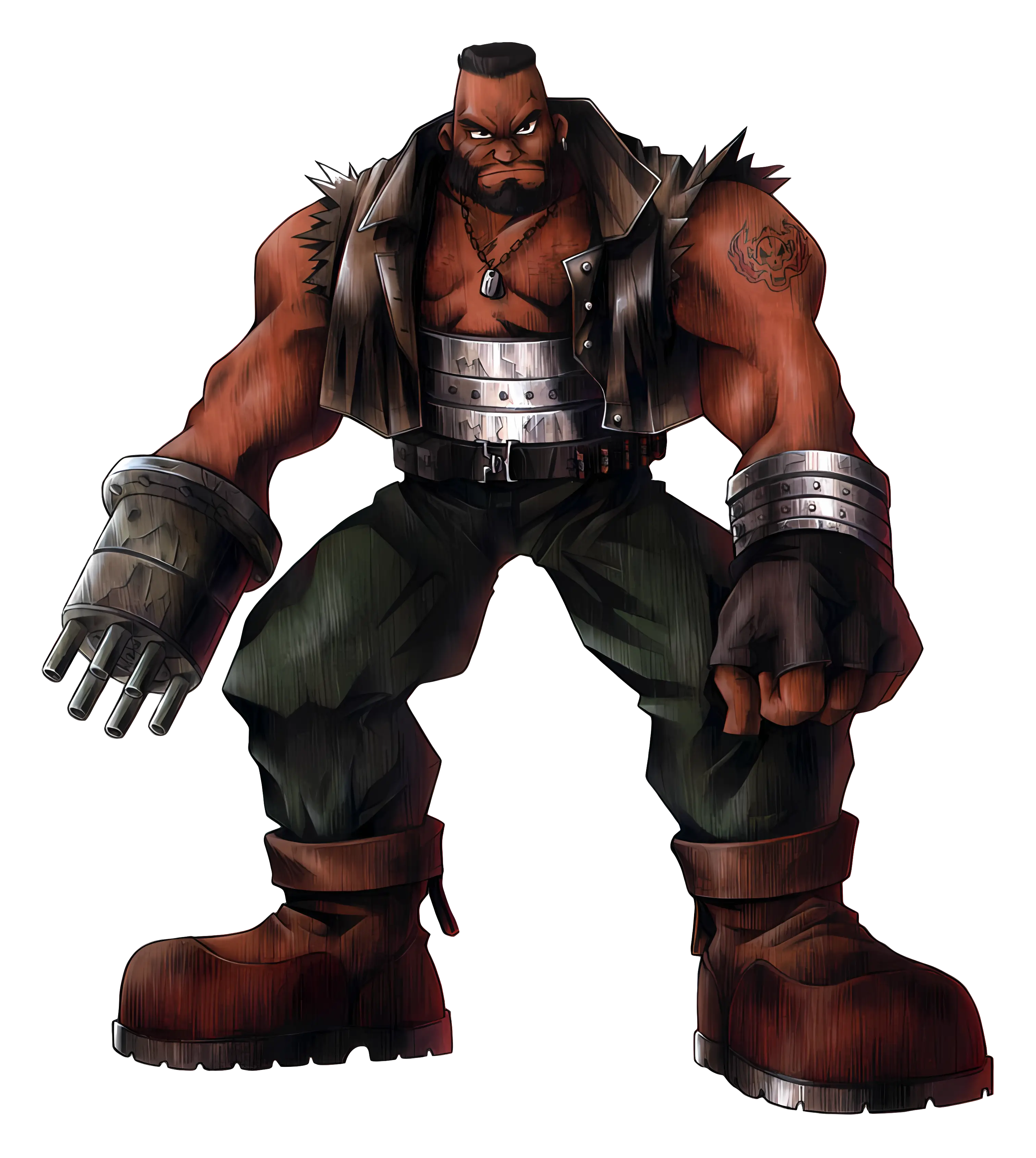 Muscular Character with Metal Arm
