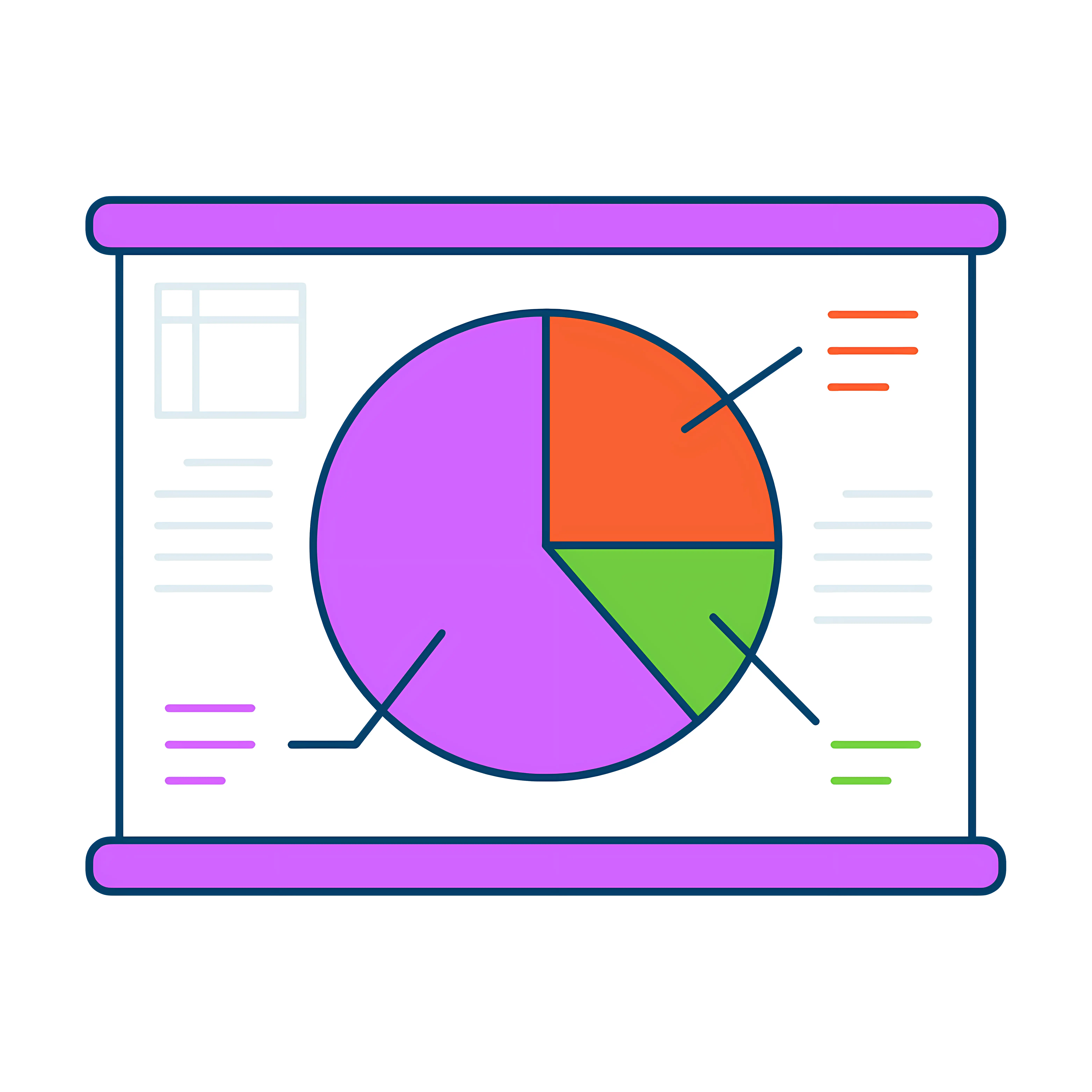 Colorful Pie Chart for Data Presentation