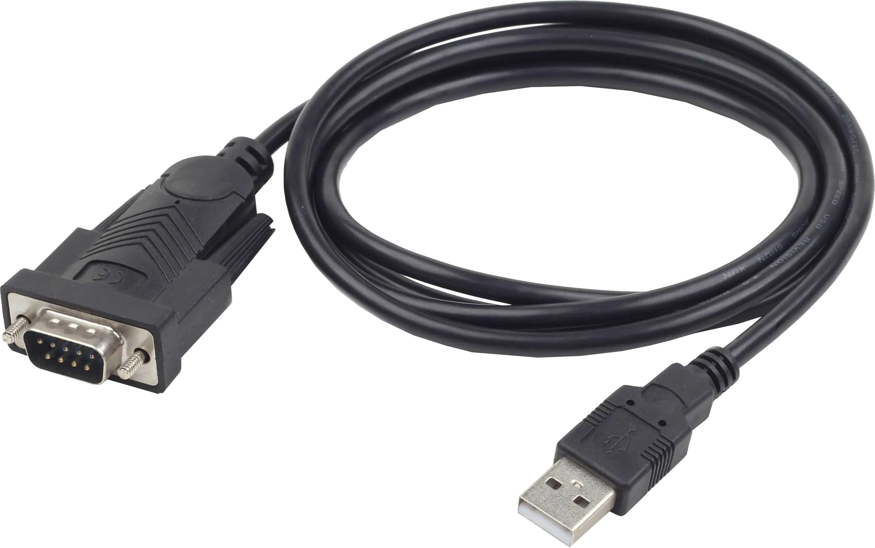 Black USB Cable with Adapter