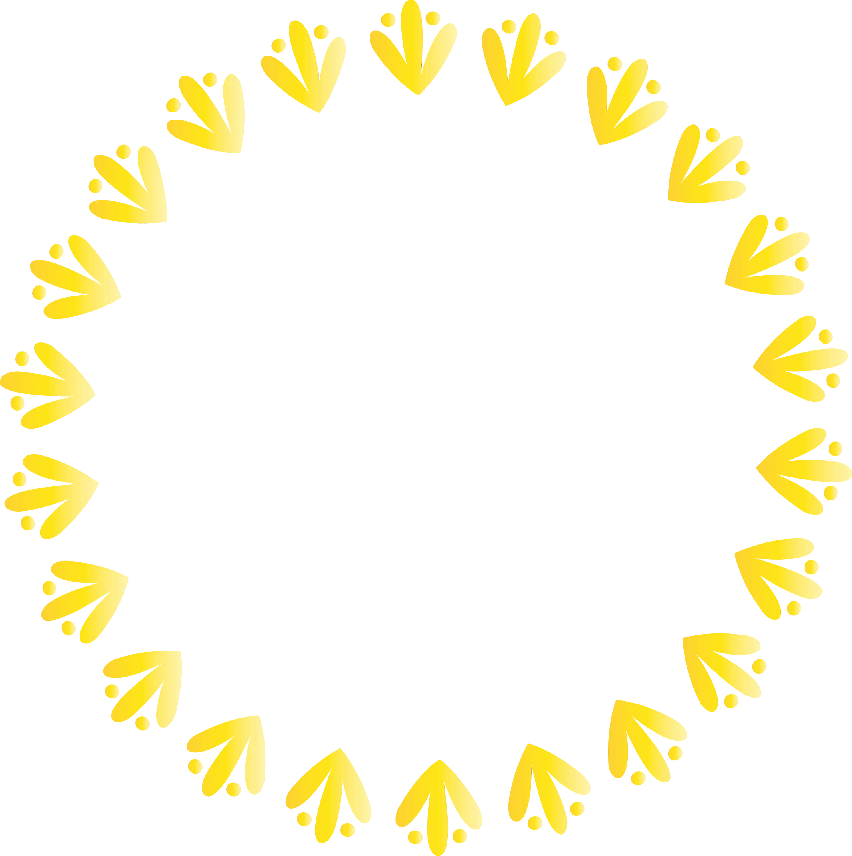 Yellow Decorative Wreath
