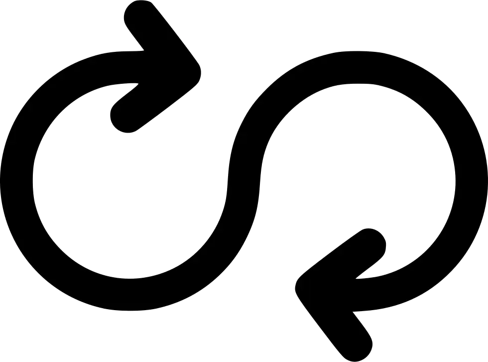 Infinite Arrows in Simple Black Design