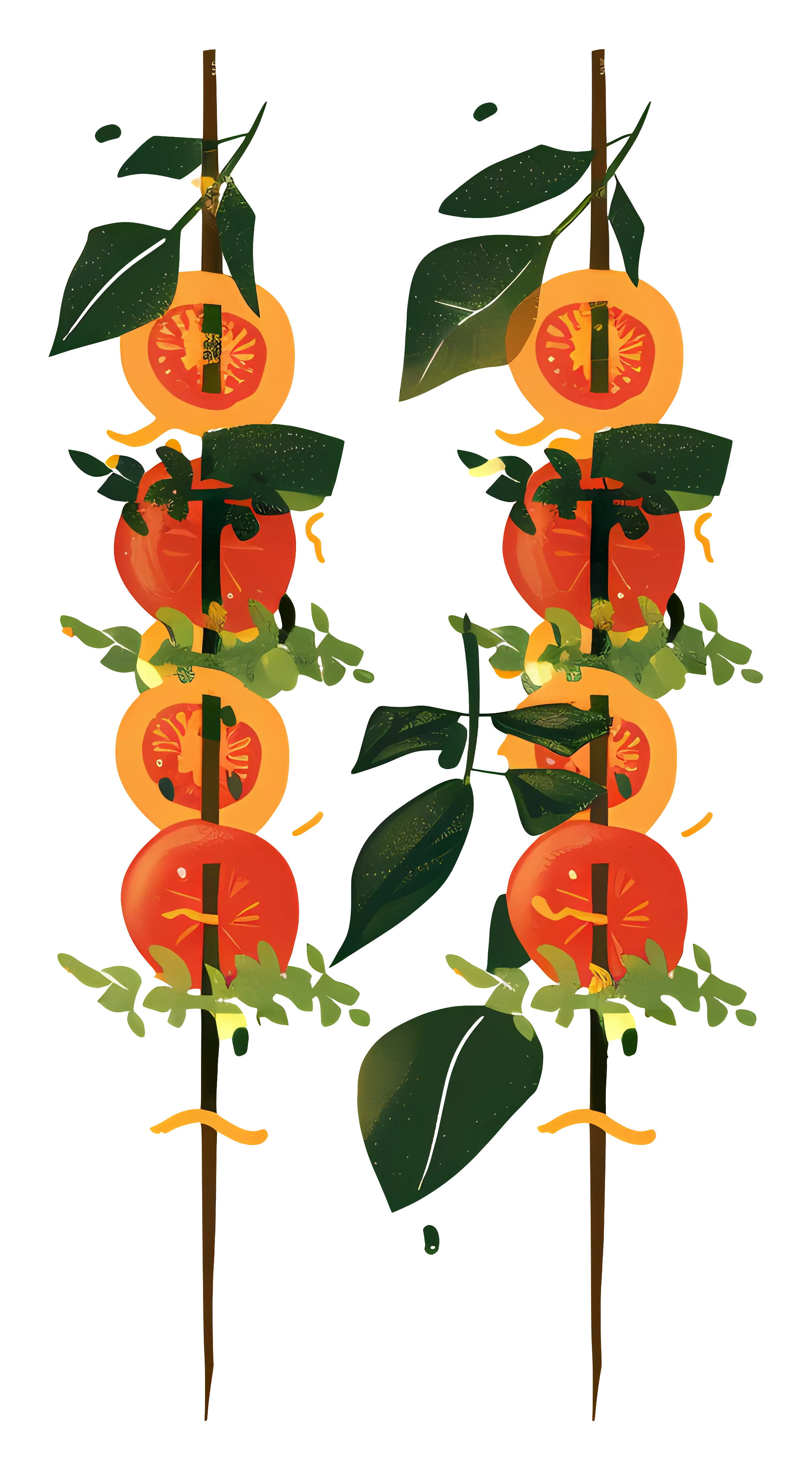 Tomato Skewers with Herbs