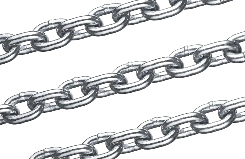 Silver Chains in Metal Links