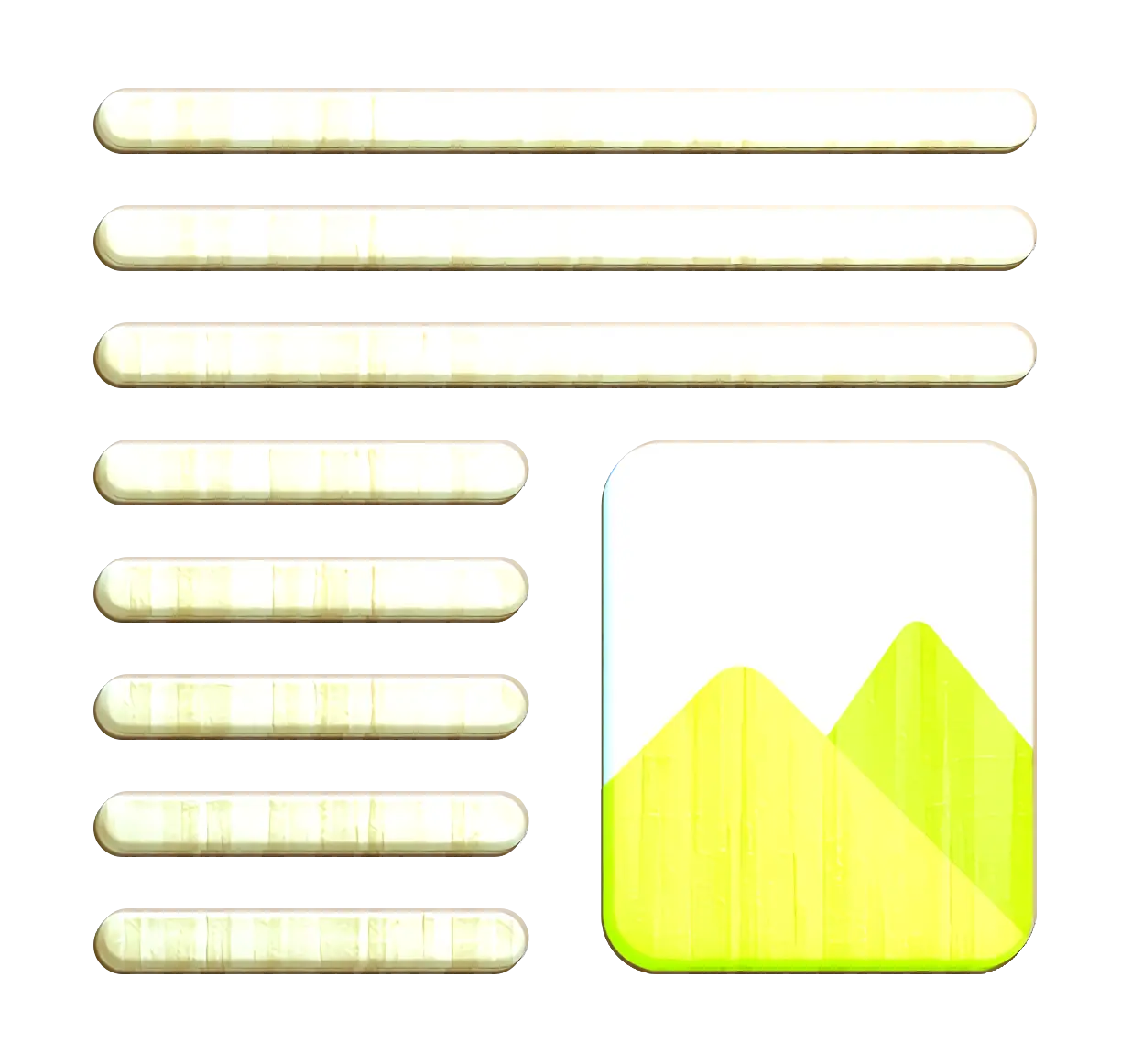Profile and Text Layout Graphic Template