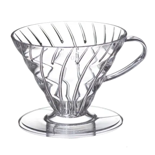 Clear Coffee Dripper for Pour-Over Brewing