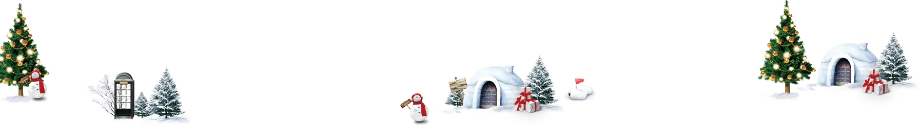 Christmas Village Scene
