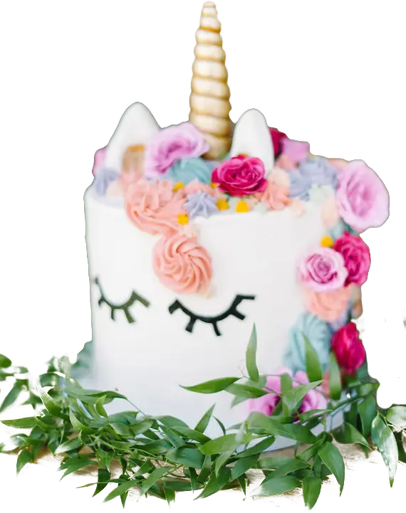 Colorful Unicorn Birthday Cake