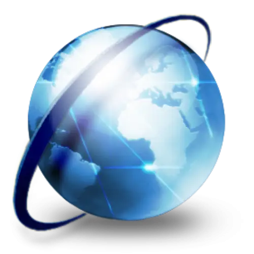 Illustration of a Blue Globe Representing Earth