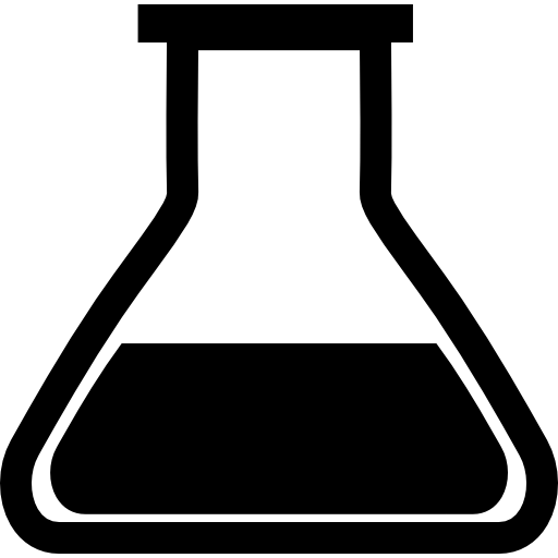 Flask Icon for Science and Chemistry