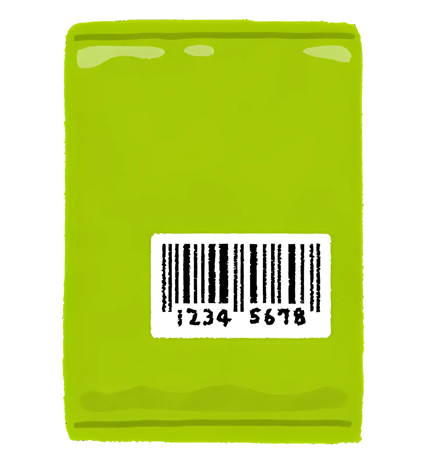 Green Packet with Barcode
