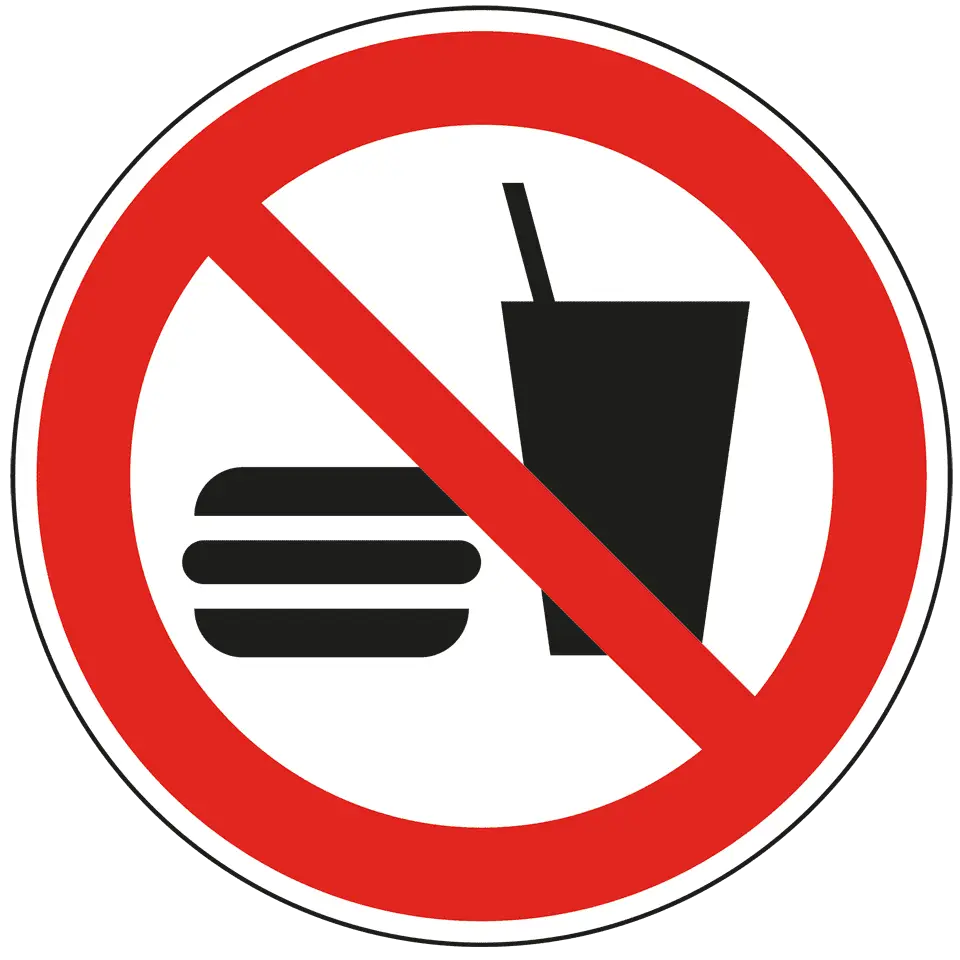 No Food or Drink Sign