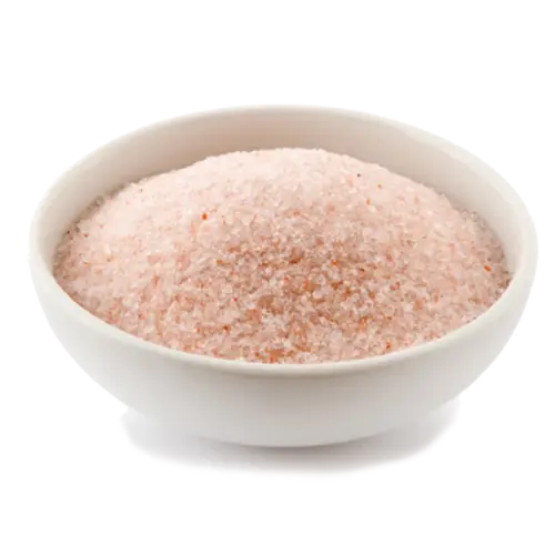 Pink Himalayan Salt in White Bowl