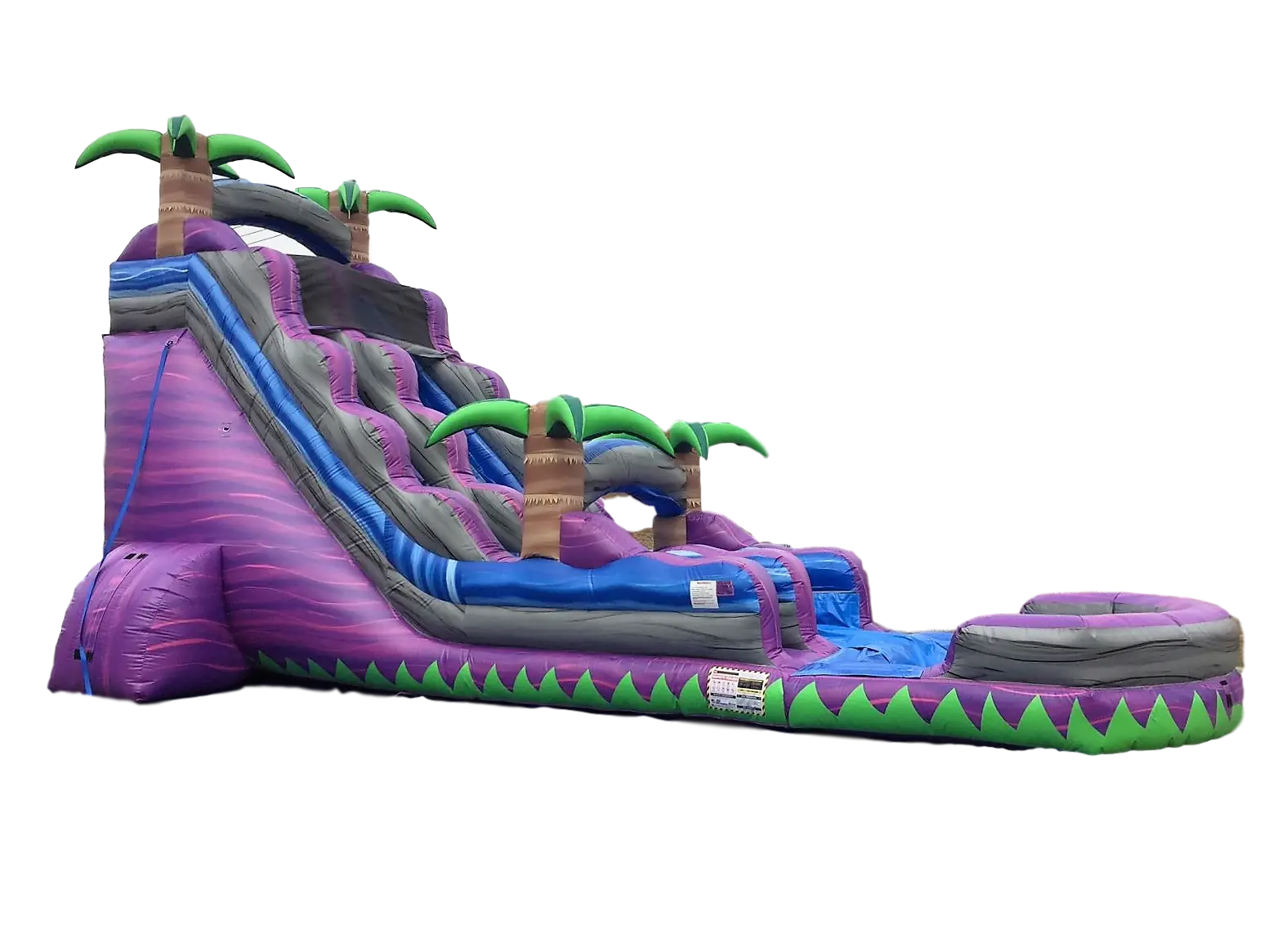 Purple Inflatable Water Slide