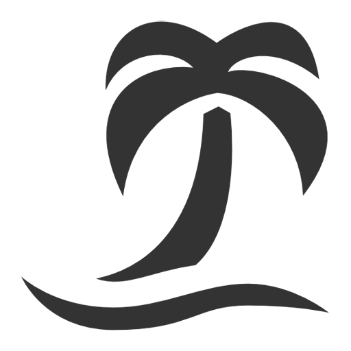 Black Palm Tree Silhouette Symbol
